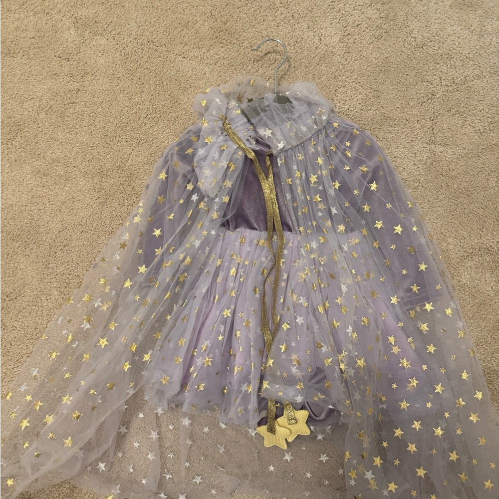 Purple and Gold Starry Cape